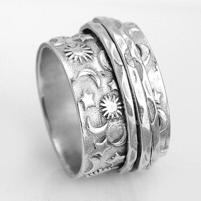 🔥Last Day 49% OFF🎁 Spinner Star Moon Sun Ring🌌