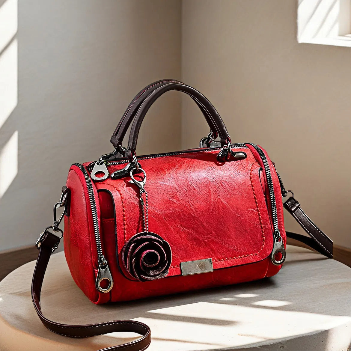 Flower Ornament Women Handbag