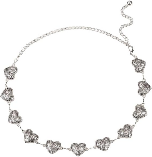 Cinturones Mujer Dama De Metal Con Cadena Moda Joven Cintos