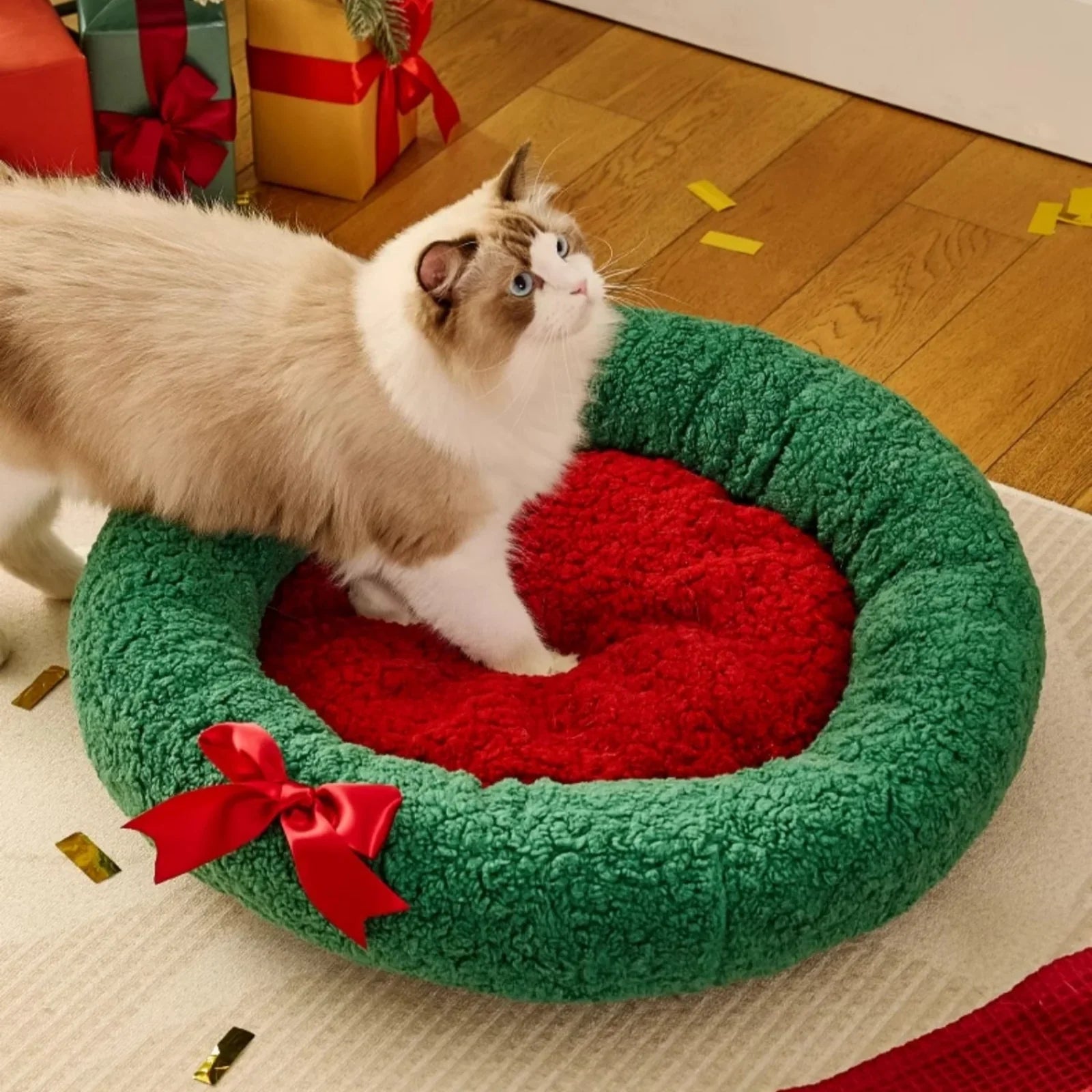 50% OFF🎁Christmas Tree Bed for Small Dogs and Cats