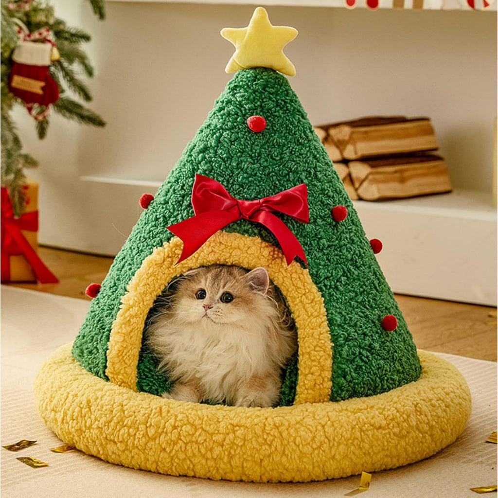 50% OFF🎁Christmas Tree Bed for Small Dogs and Cats