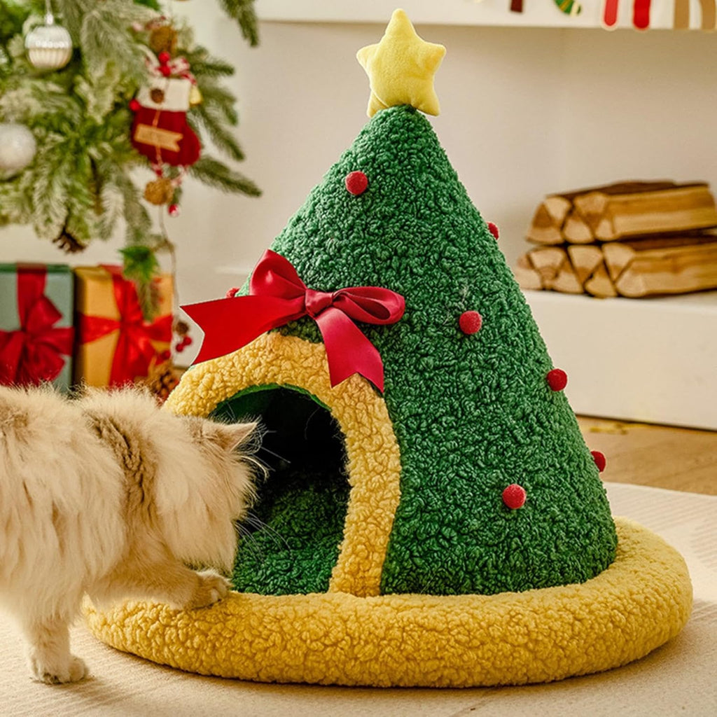 50% OFF🎁Christmas Tree Bed for Small Dogs and Cats