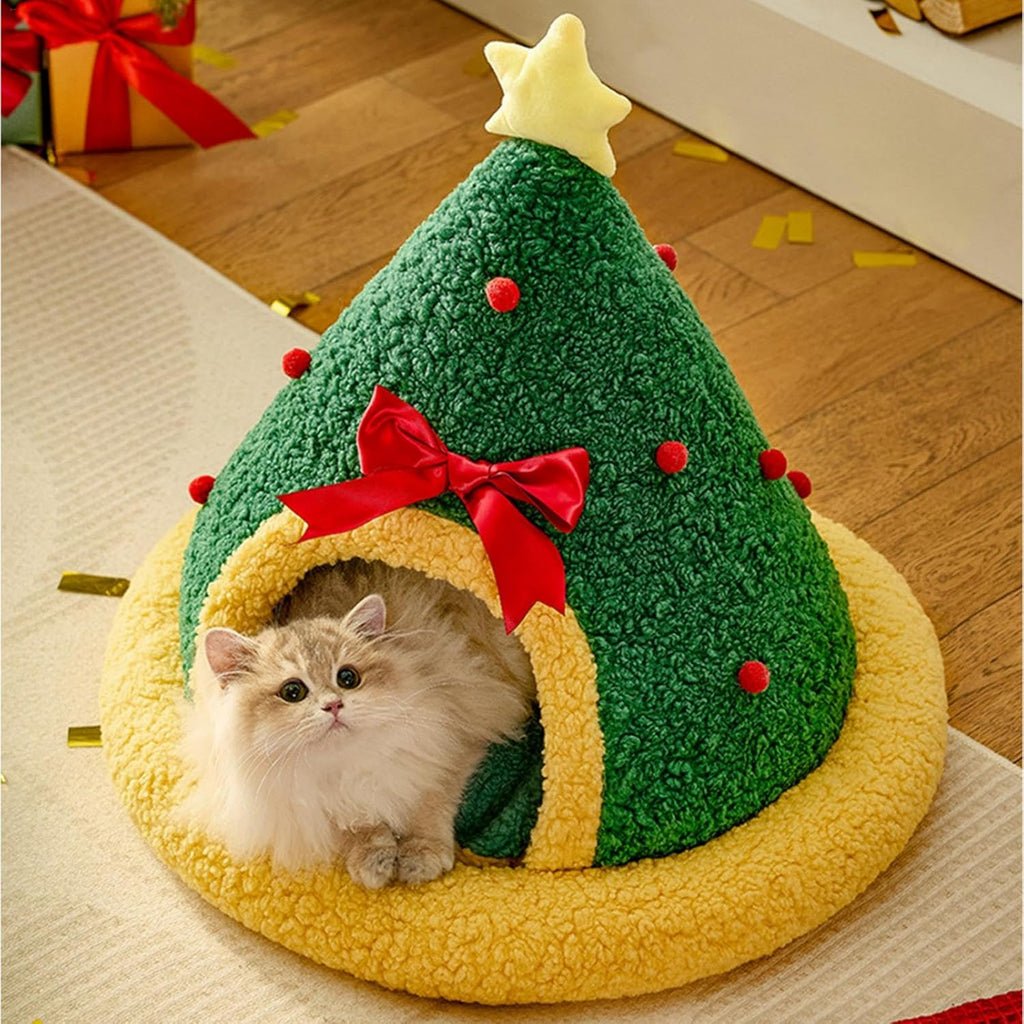 50% OFF🎁Christmas Tree Bed for Small Dogs and Cats