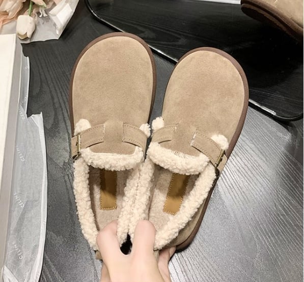 🔥WOMEN'S PLUSH ROUND TOE SLIP-ON FLATS