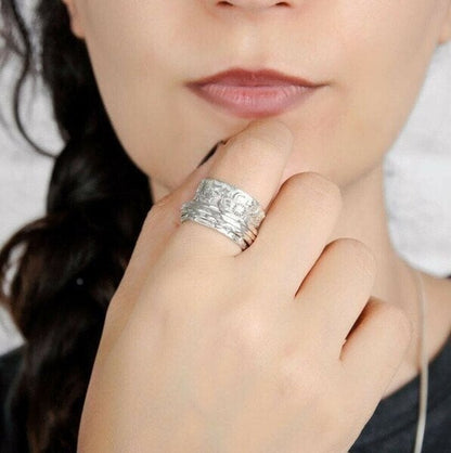🔥Last Day 49% OFF🎁 Spinner Star Moon Sun Ring🌌