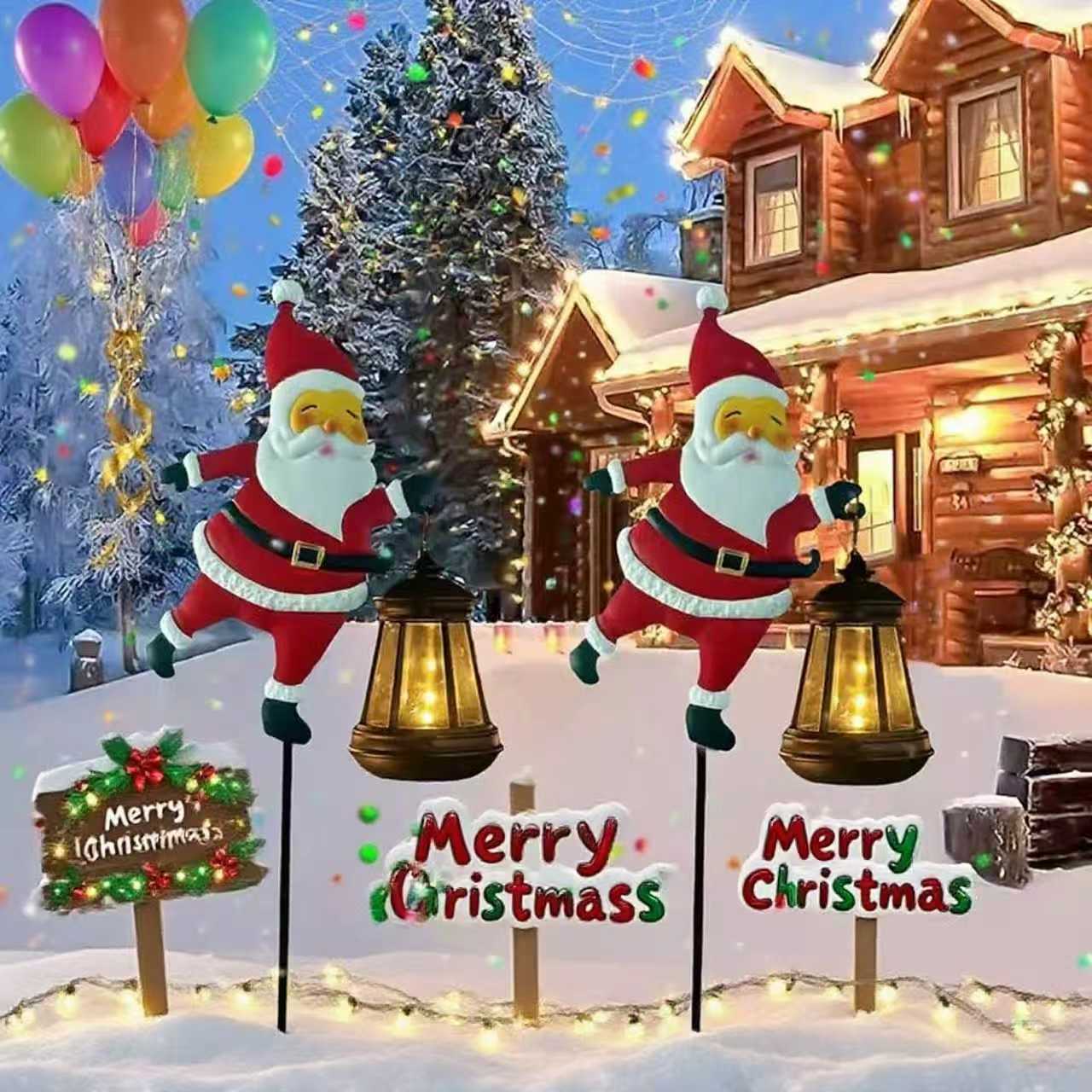 🎅Christmas Sale🎄50K+ SOLD! 🎁✨Christmas Solar Kettle Light & Lantern Garden Decor Collection💕