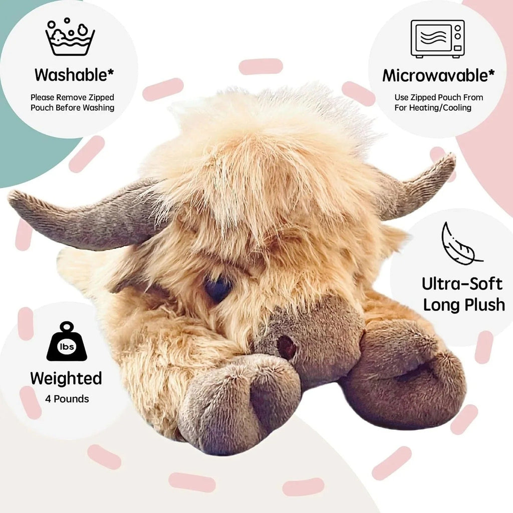 🔥Hot Sale 50% Off🎁Cute Cartoon Highland Cow Stuffed Toy