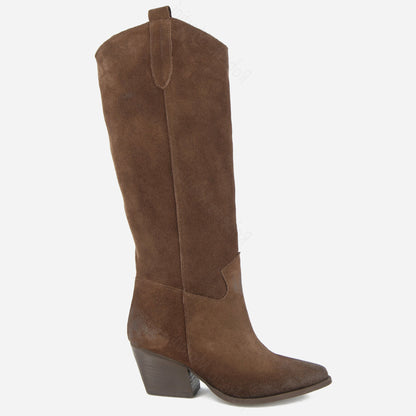 Kinsley Leather Texan Boot Black