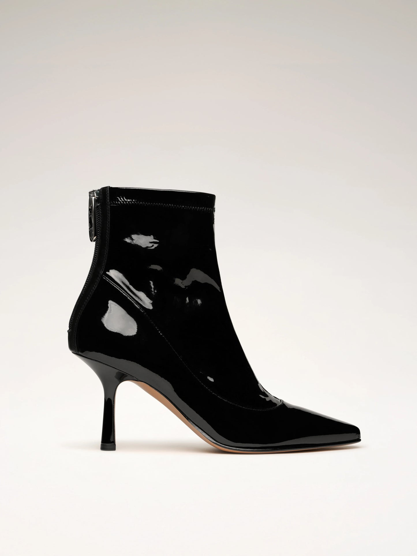 LOOPING - Boots - Patent Stretch Black