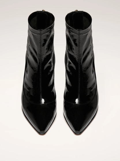 LOOPING - Boots - Patent Stretch Black