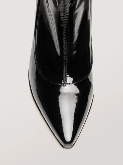 LOOPING - Boots - Patent Stretch Black