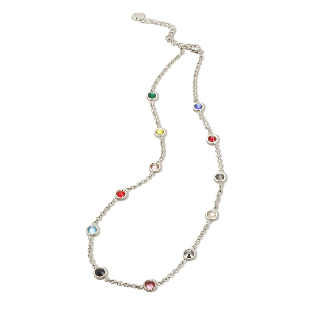 Simple Circle Geometric Colored Rhinestone Bracelet