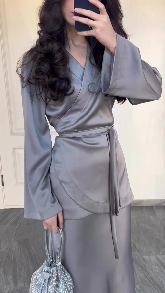 Moonlight Satin Suit