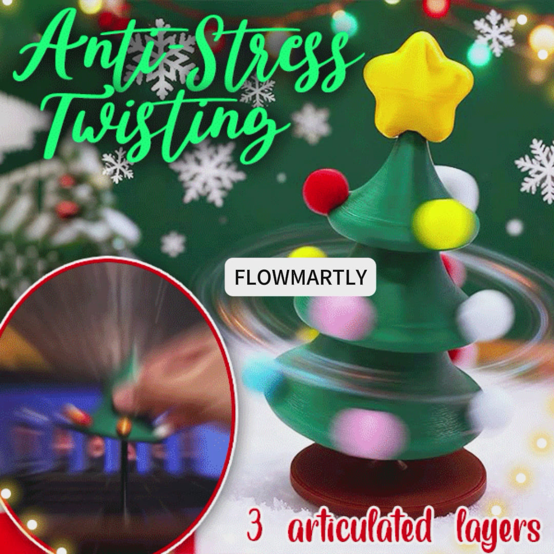 ✨❄️ FLOWMARTLY® Stackable Spinning Christmas Tree Table Decor 🎄✨