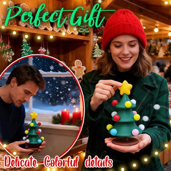 ✨❄️ FLOWMARTLY® Stackable Spinning Christmas Tree Table Decor 🎄✨